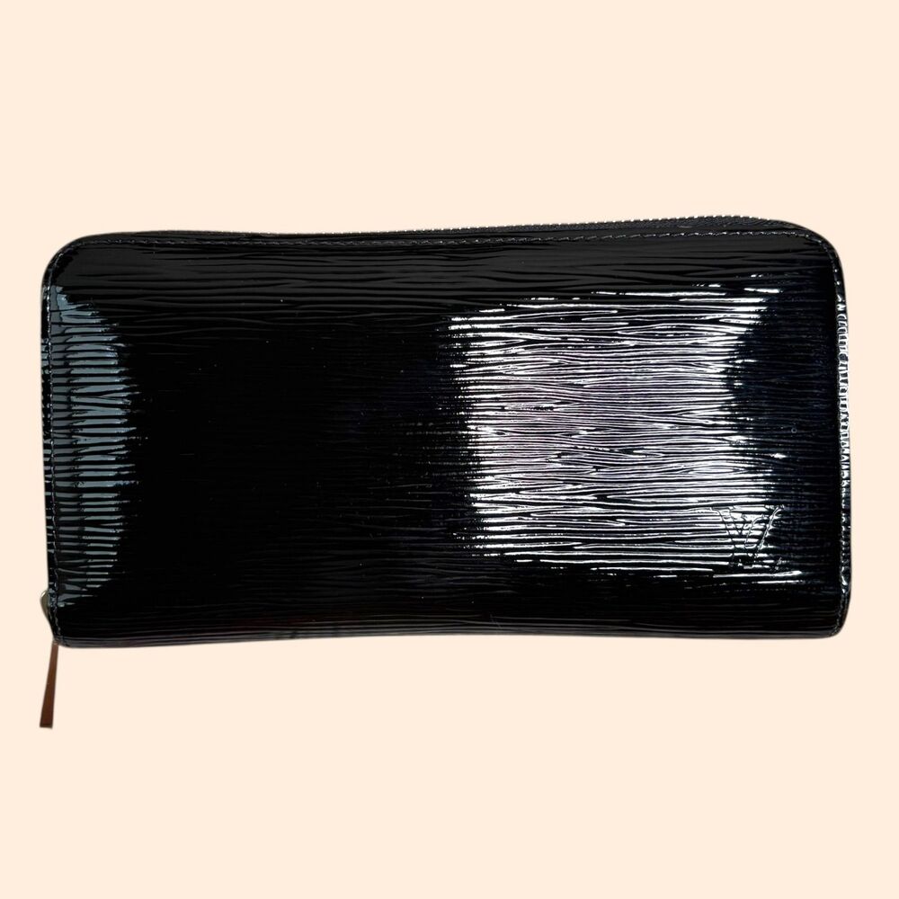 Louis Vuitton Black Electric Epi Zippy Wallet